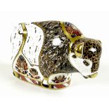A Royal Crown Derby paperweight, modelled as ?North American Bison?, limited edition pre-release