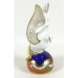 A Royal Crown Derby paperweight, modelled as ?Spirit of Peace? Dove, limited edition 111/150