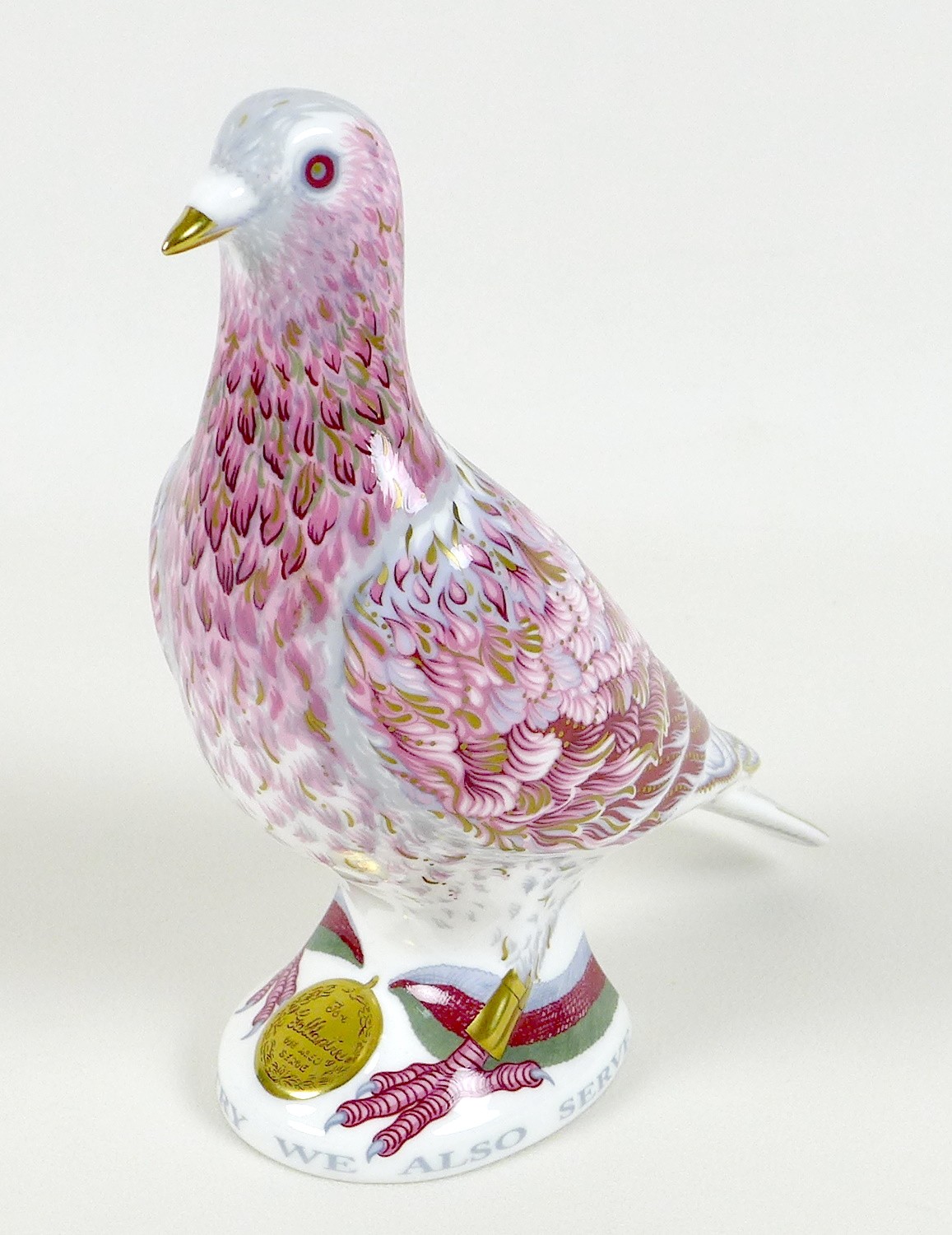 A Royal Crown Derby commemorative paperweight, modelled as 'War Pigeon', In recognition of all World - Image 2 of 10