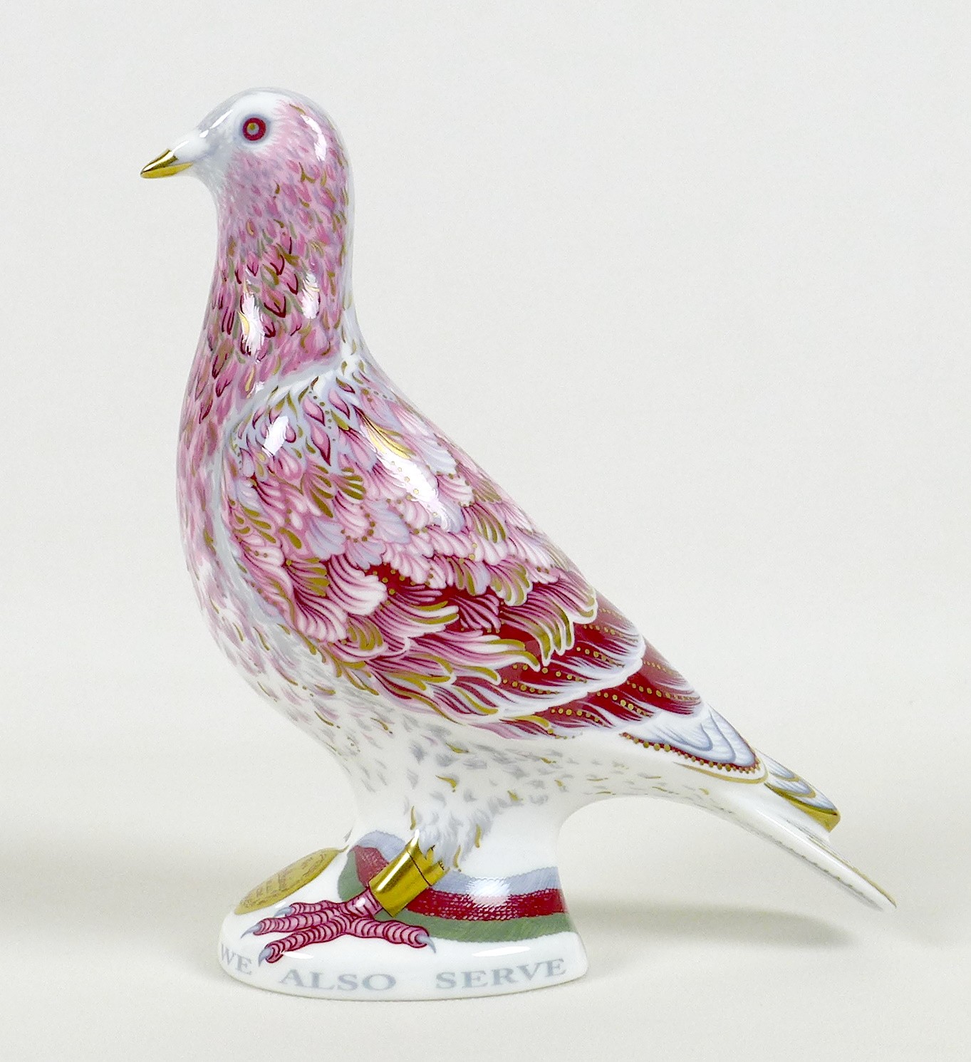 A Royal Crown Derby commemorative paperweight, modelled as 'War Pigeon', In recognition of all World - Image 4 of 10