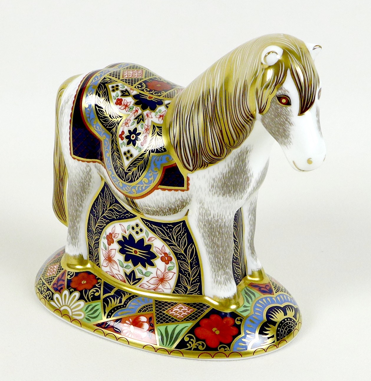 A Royal Crown Derby paperweight, modelled as 'Miniature Shetland Pony', limited edition 79/500