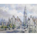 Wilfrid Rene Wood (British, 1888-1976): a view of Stamford, depicting the ?Town Bridge? (No 1),