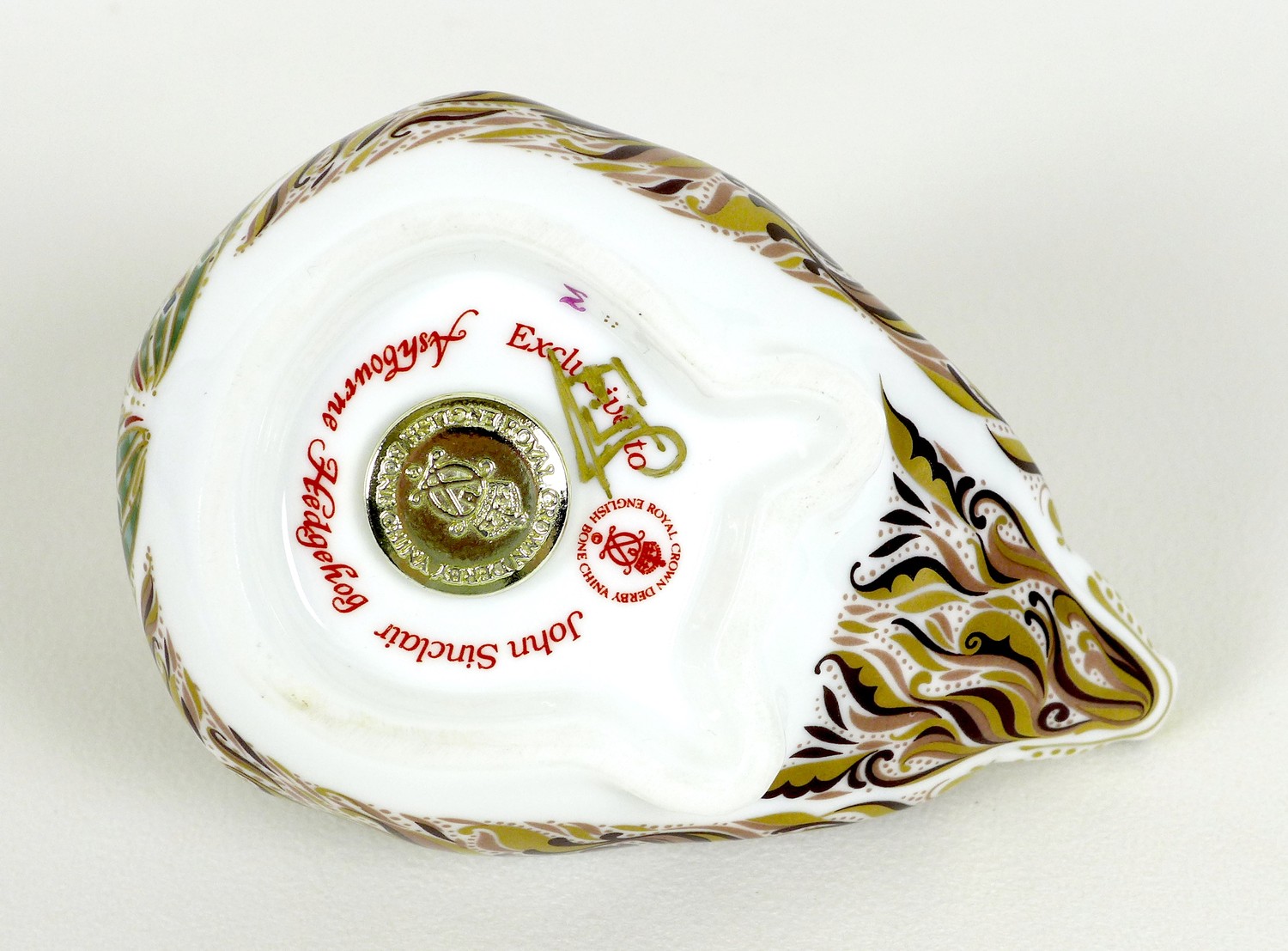 A rare Royal Crown Derby paperweight, 'Ashbourne Hedgehog', exclusive edition 175/500 commissioned - Image 5 of 6