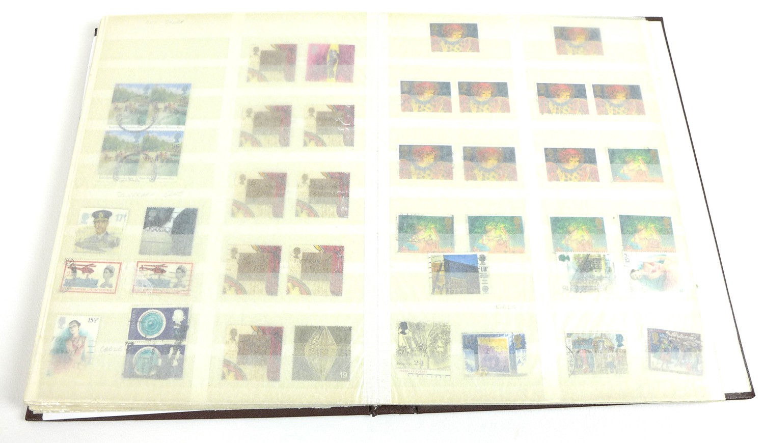 A collection of GB and Commonwealth stamps, displayed across six albums, cataloguing a full - Image 11 of 11