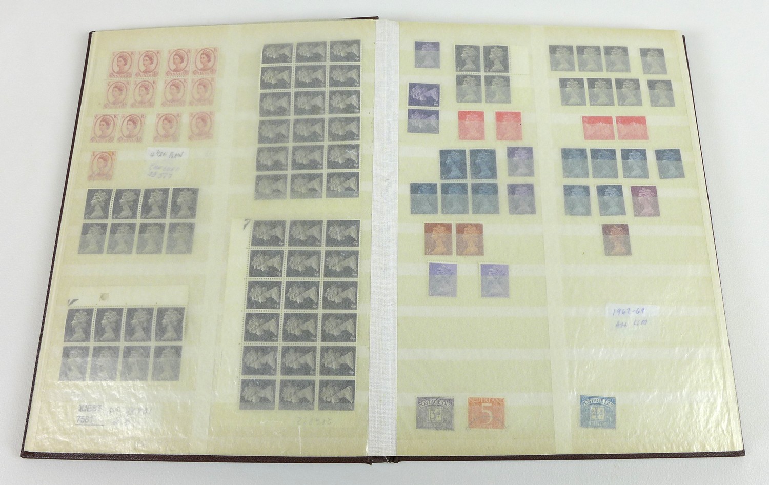 A collection of GB and Commonwealth stamps, displayed across six albums, cataloguing a full - Image 3 of 11