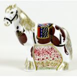 A Royal Crown Derby commemorative paperweight, modelled as 'The Derby War Horse', Commemorating