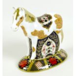 A Royal Crown Derby paperweight, modelled as 'Epsom Filly, limited edition 229/500, MMXIII, gold