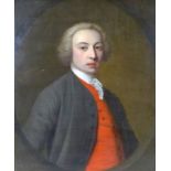 British School (early 19th century): half-length portrait of a Georgian gentleman, wearing a white