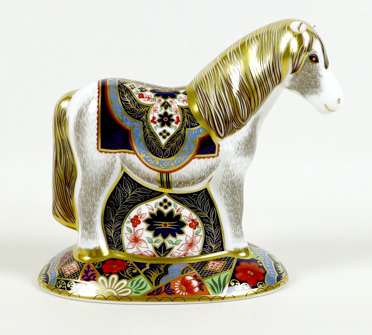 A Royal Crown Derby paperweight, modelled as 'Miniature Shetland Pony', limited edition 79/500 - Image 3 of 9