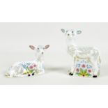A pair of Royal Crown Derby paperweights, comprising 'Bo' and 'Peep', both limited edition 49/1000