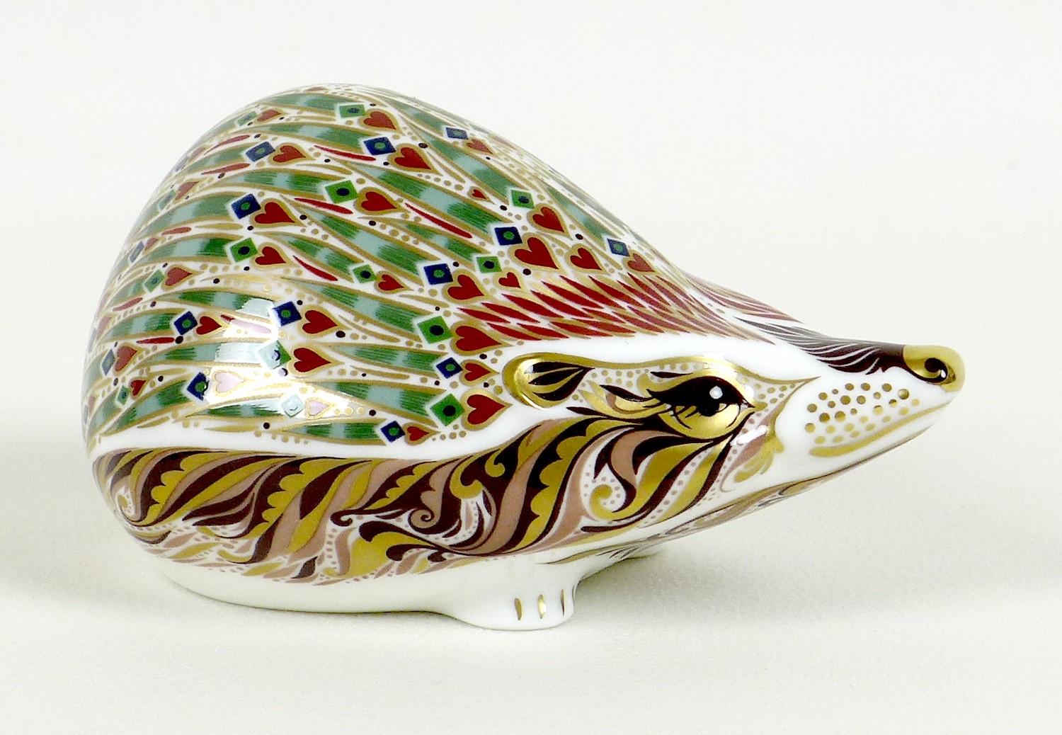 A rare Royal Crown Derby paperweight, 'Ashbourne Hedgehog', exclusive edition 175/500 commissioned