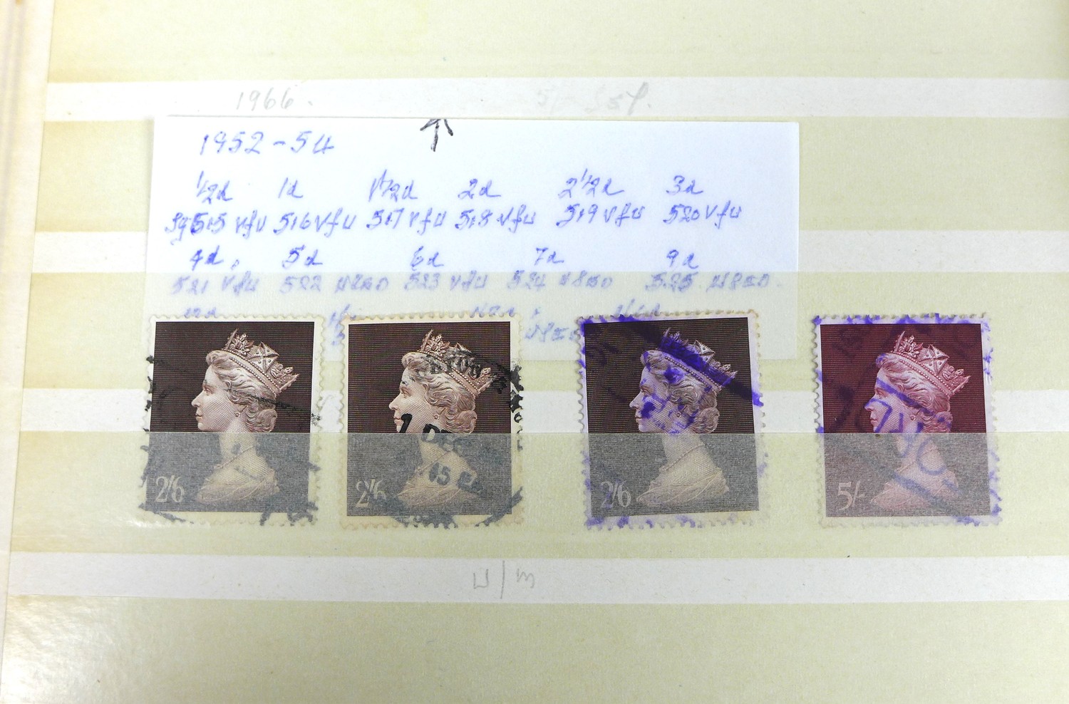 A collection of GB and Commonwealth stamps, displayed across six albums, cataloguing a full - Image 7 of 11