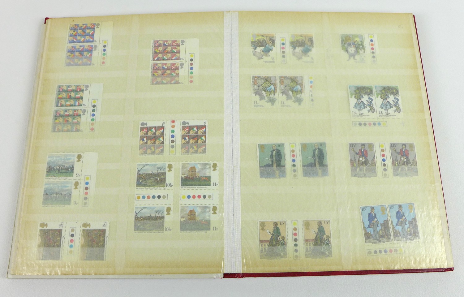 A collection of GB and Commonwealth stamps, displayed across six albums, cataloguing a full - Image 4 of 11