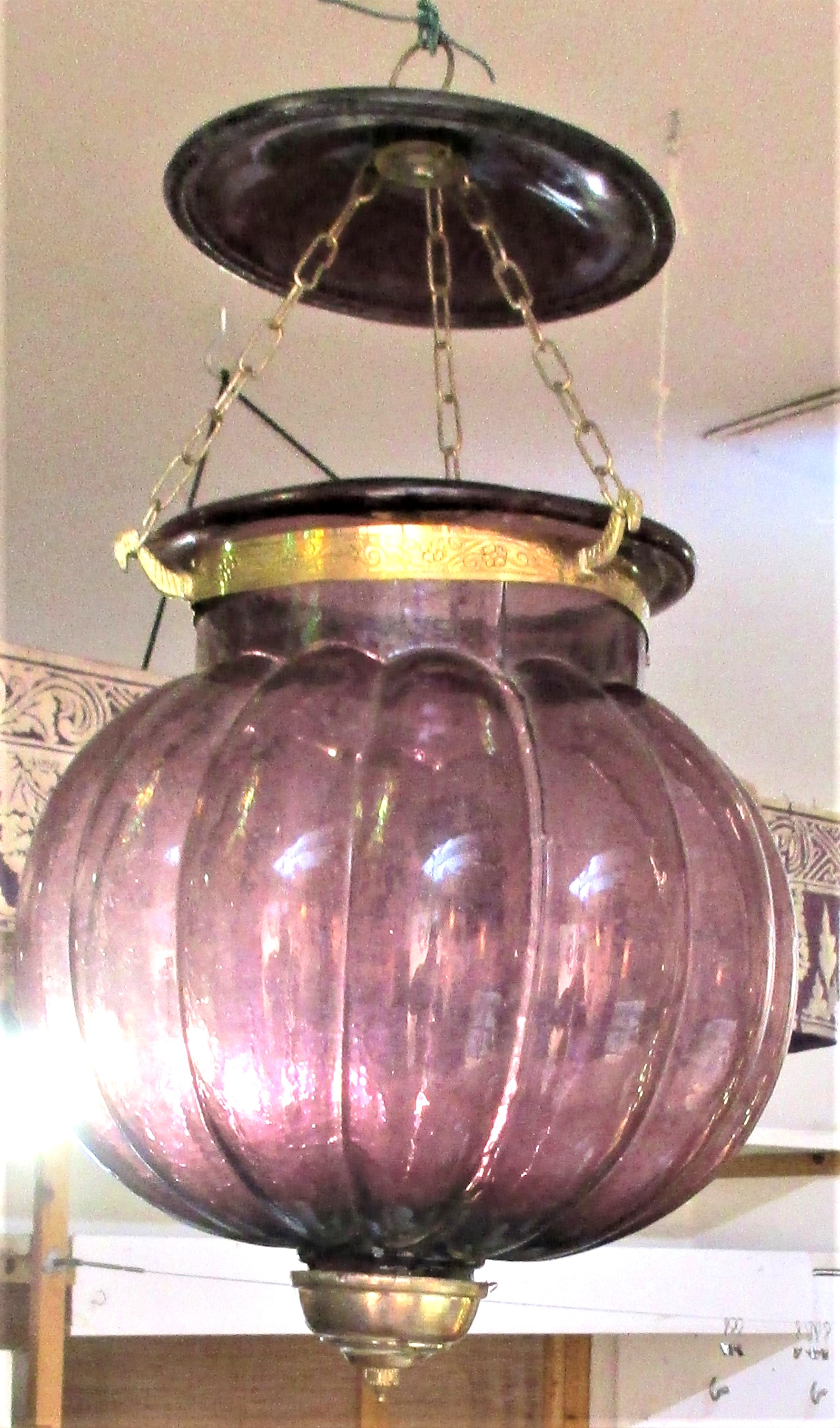 Traditional lamp as can be found in the Raja's palace in Udaipur. This is for a large candle, but