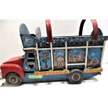 Afghan lorry from Kabul Toy Shop Notes: This and several others were made especially for me in the