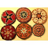 6 x Gul-i-peron. These discs are widely used throughout central Asia. They have a long history
