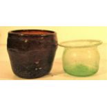 2x Afghan glass bowls. Each 10 x 10cm.