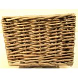 Strong square willow basket 24 x 24 x 17cm.