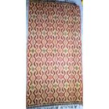 Hinggi from Sumba. This is unusual as it has an overall pattern reminiscing of weavings by the