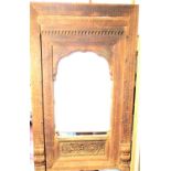 Carved window frame from the old city in Kabul. A very fine old piece, with wear on the cill from