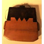 Tobacco pouch possibly from Lombok or Java.. Made from a hardwood with and ebony wood lid. 12 x