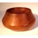 Turned wood bowl with felt on underside. 17diam x 8cm. New.