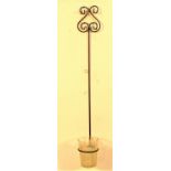 Metal and glass flower hanging display. 58cm. New
