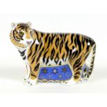 A Royal Crown Derby paperweight, modelled as 'Siberian Tiger', Designers' Choice Collection, limited