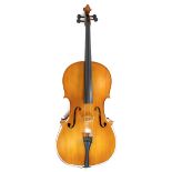 A full four quarter size cello by Cathedral, body length, 77.5cm, 30.5 inches, total length 126cm by