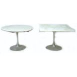 Two retro Arkana tulip design tables