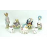 A group of five Beswick, Frederick Warne & Co, Beatrix Potter figurines, comprising 'Tommy Brock'