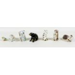 A group of seven Royal Crown Derby paperweights, comprising 'Ponchito', Guinea Pig, limited