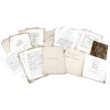 A collection of music manuscripts and sheet music. (1 box)