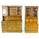 Two pieces of Ercol furniture, comprising a 'Canterbury' dresser in 'Golden dawn' finish 98 by 50 by