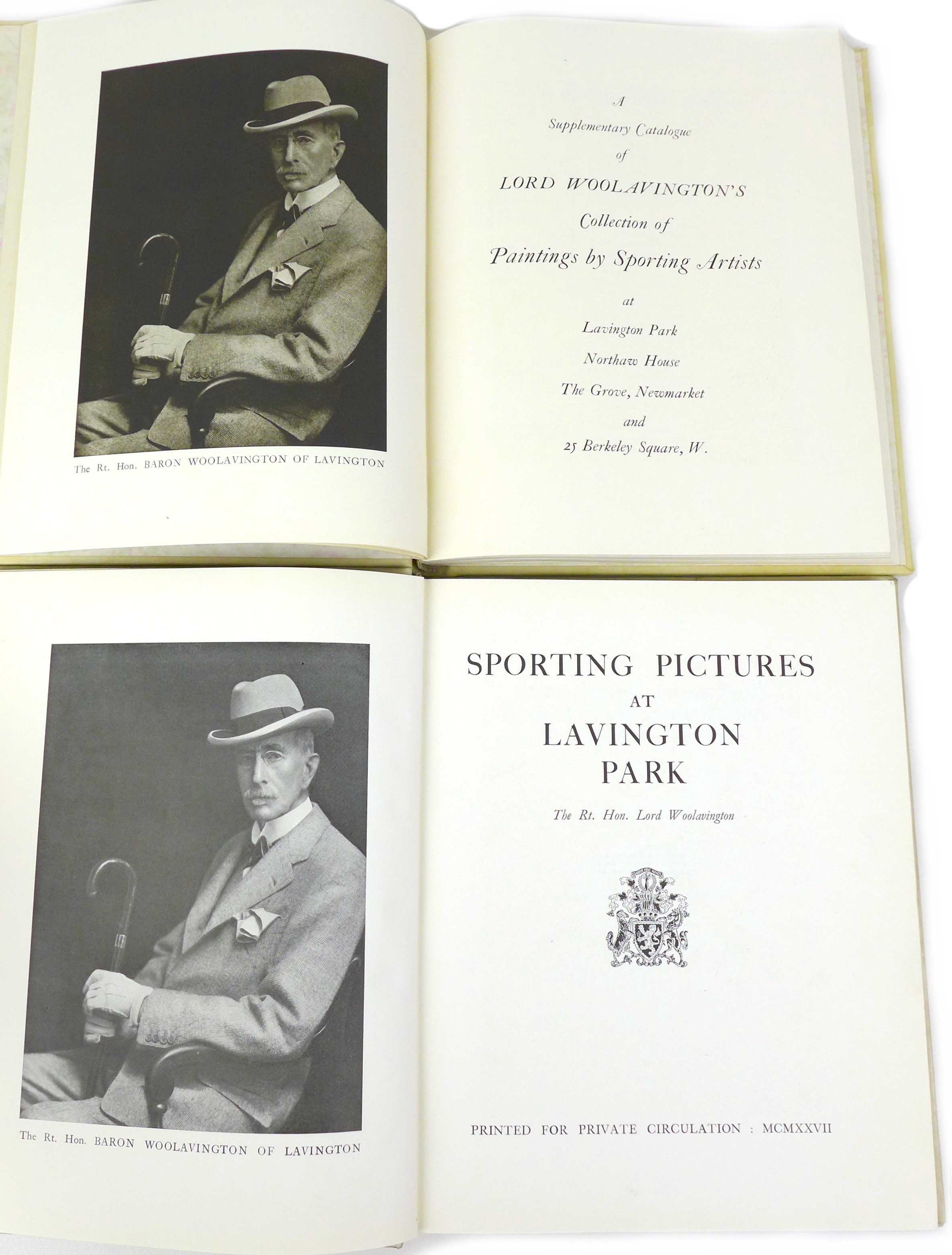 Two catalogues of Sporting pictures from the collection of Rt. Hon. Lord Woolavington, comprising ' - Image 2 of 3