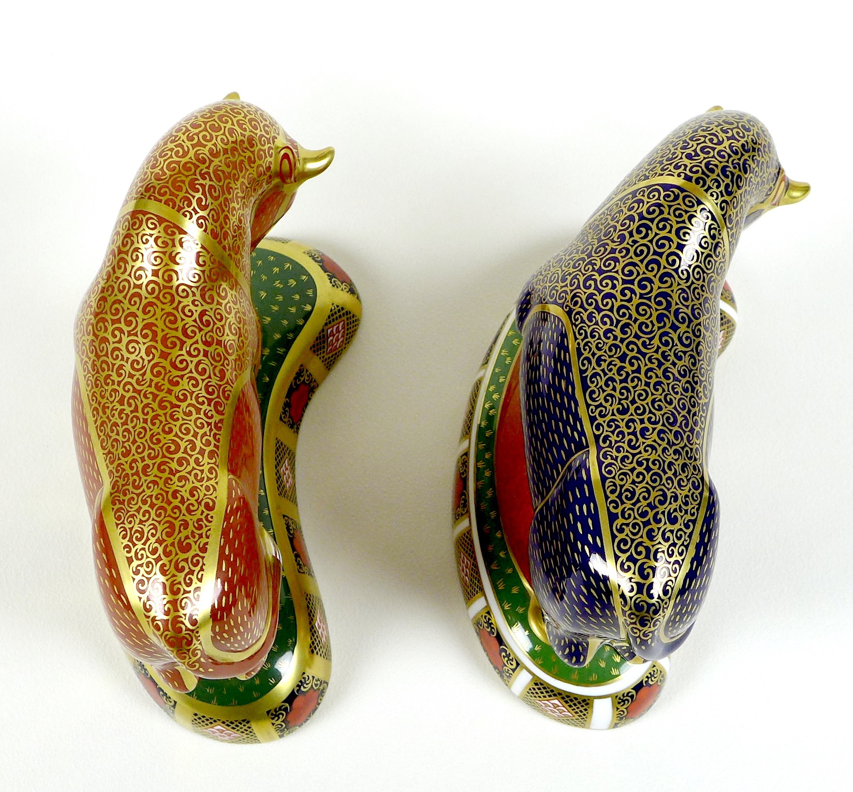 Two Royal Crown Derby paperweights, modelled as 'Harrods Bull', one of a limited edition of 400 - Image 5 of 8