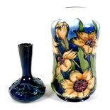 A Moorcroft limited edition vase, of tall waisted form, decorated in the Spiraxia pattern,