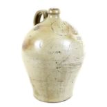A Godstone 'Iron Peartree' gout water bottle circa 1755, in saltglazed stoneware, of ovoid form,