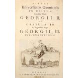 A rare 1761 edition of 'Pietas Universitatis Oxoniensis in Obitum Serenissimi Regis Georgii II. et