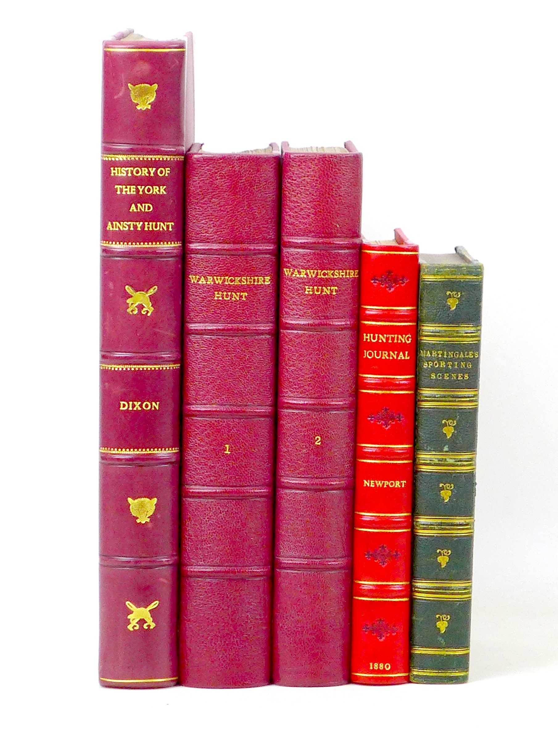 Five 19th century sporting books, including 'A History of he York and Ainsty Hunt' by W. S. Dixon ( - Image 6 of 6