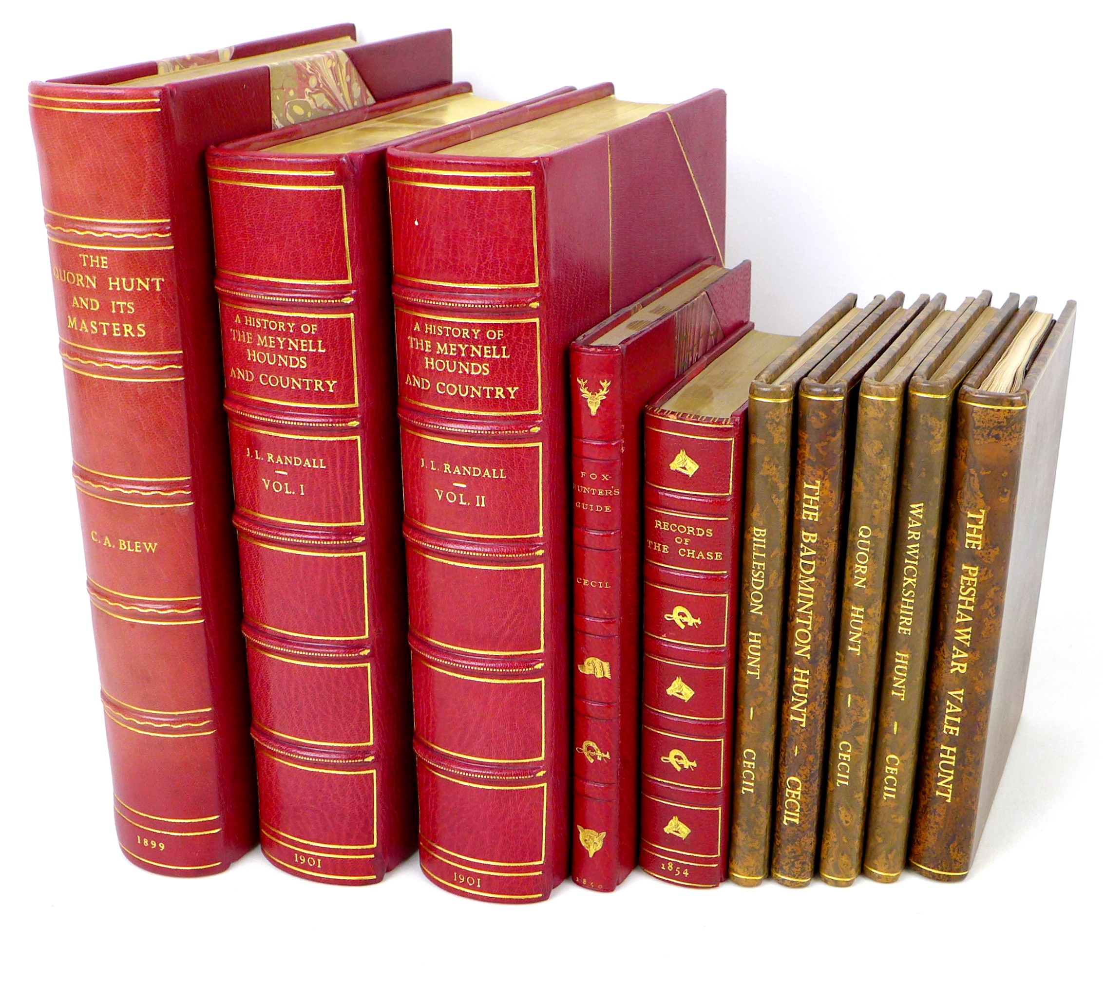 Ten 19th century and later Sporting books, including 'The Quorn Hunt and its Masters' by C. A.