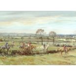 Eric Meade-King (British, 1911-1987): 'The Belvoir Near Long Clawson', signed and titled lower