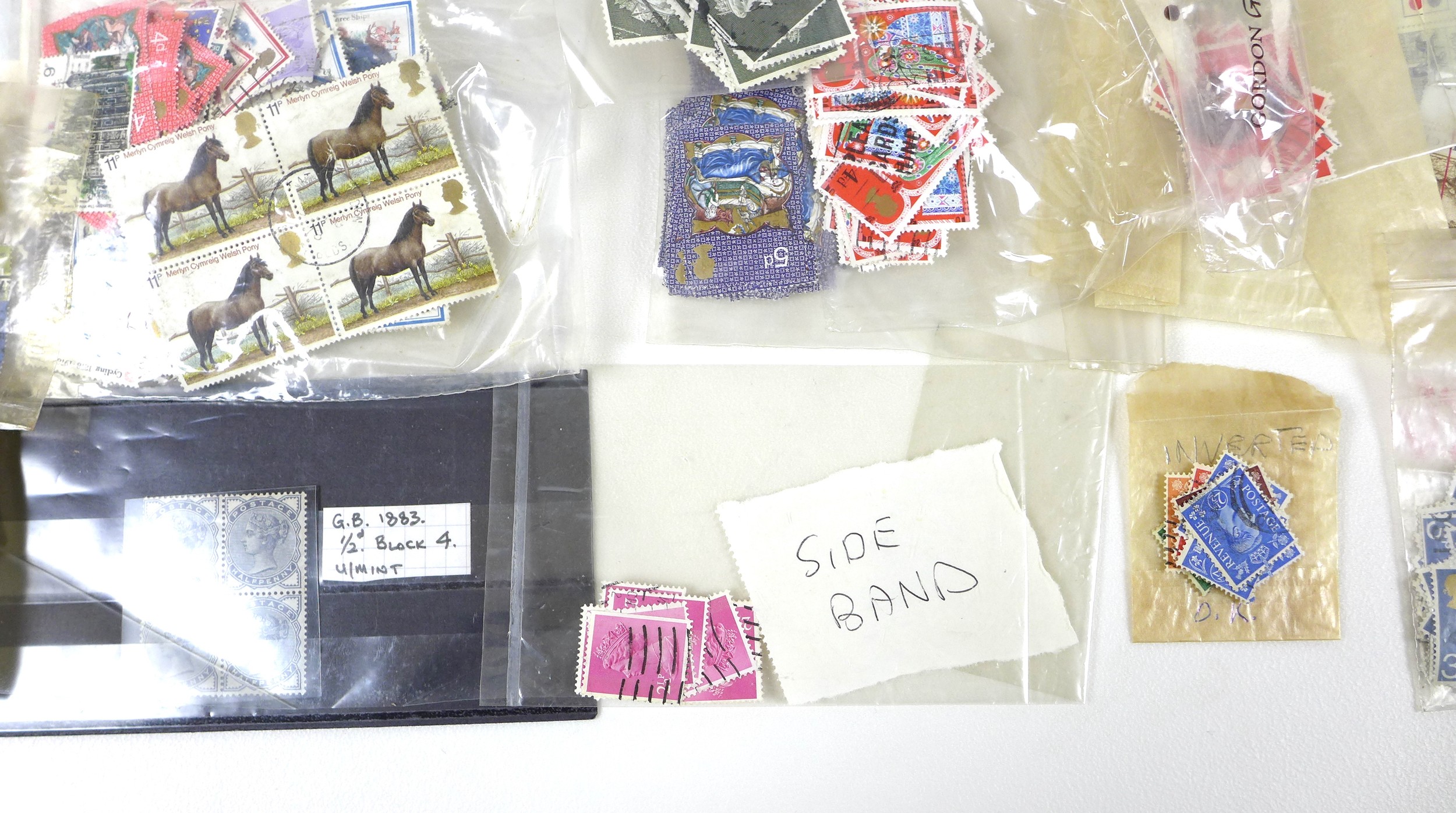 A collection of GB and World stamps, including Victorian penny reds to 1980s, some First Day Covers, - Image 6 of 9