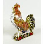 A Royal Crown Derby paperweight, modelled as 'The Fighting Cockerel', A Special Edition of 150