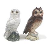 Two Beswick owls, comprising 'Snowy Owl', model 2826, white - gloss, 16.5cm high, and 'Short Eared