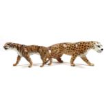 A Beswick 'Tigeress', model 1486, tan with black stripes and markings - gloss, 10.8cm high, together