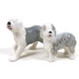 A Beswick 'Old English Sheep Dog - Walking' figurine, model 3058, grey and white - gloss, 14cm high,