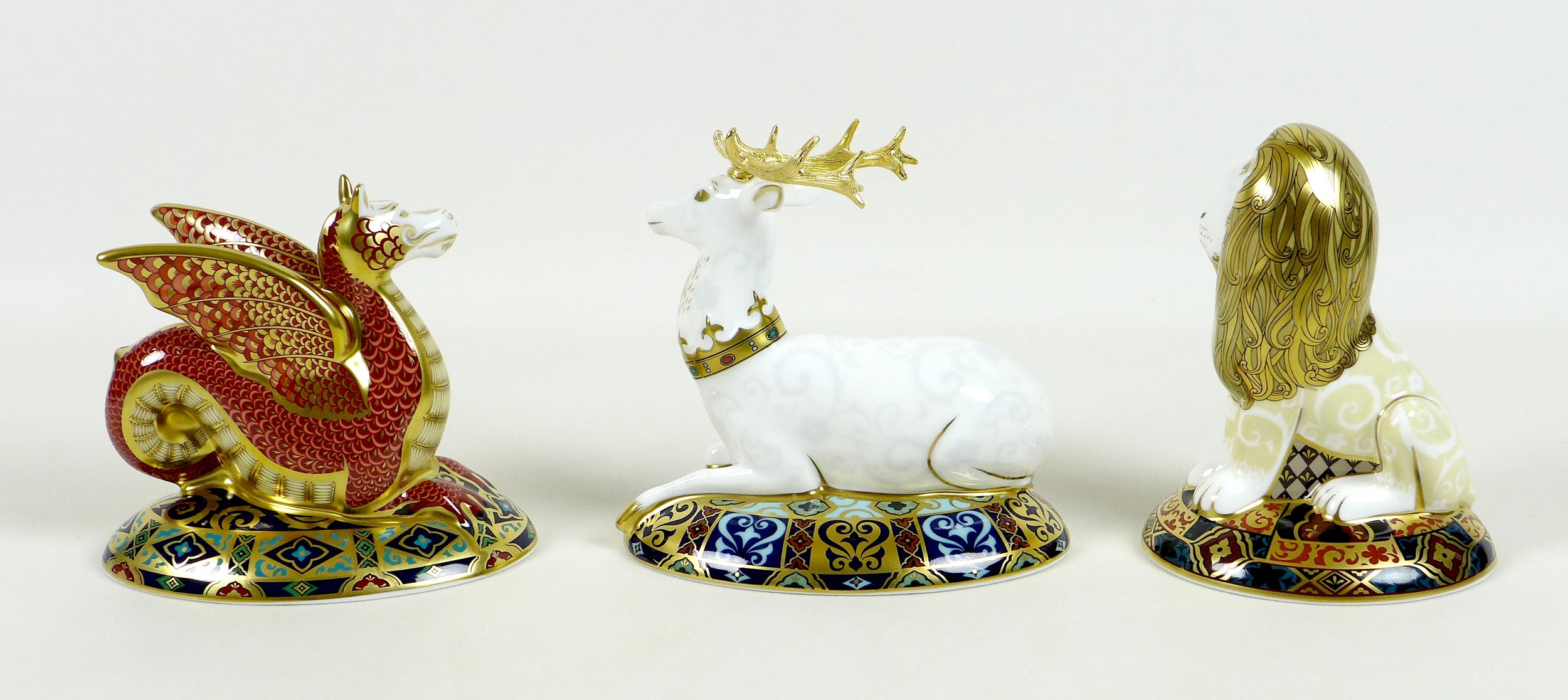 A group of three Royal Crown Derby paperweights, comprising three out of the four examples from - Image 2 of 7