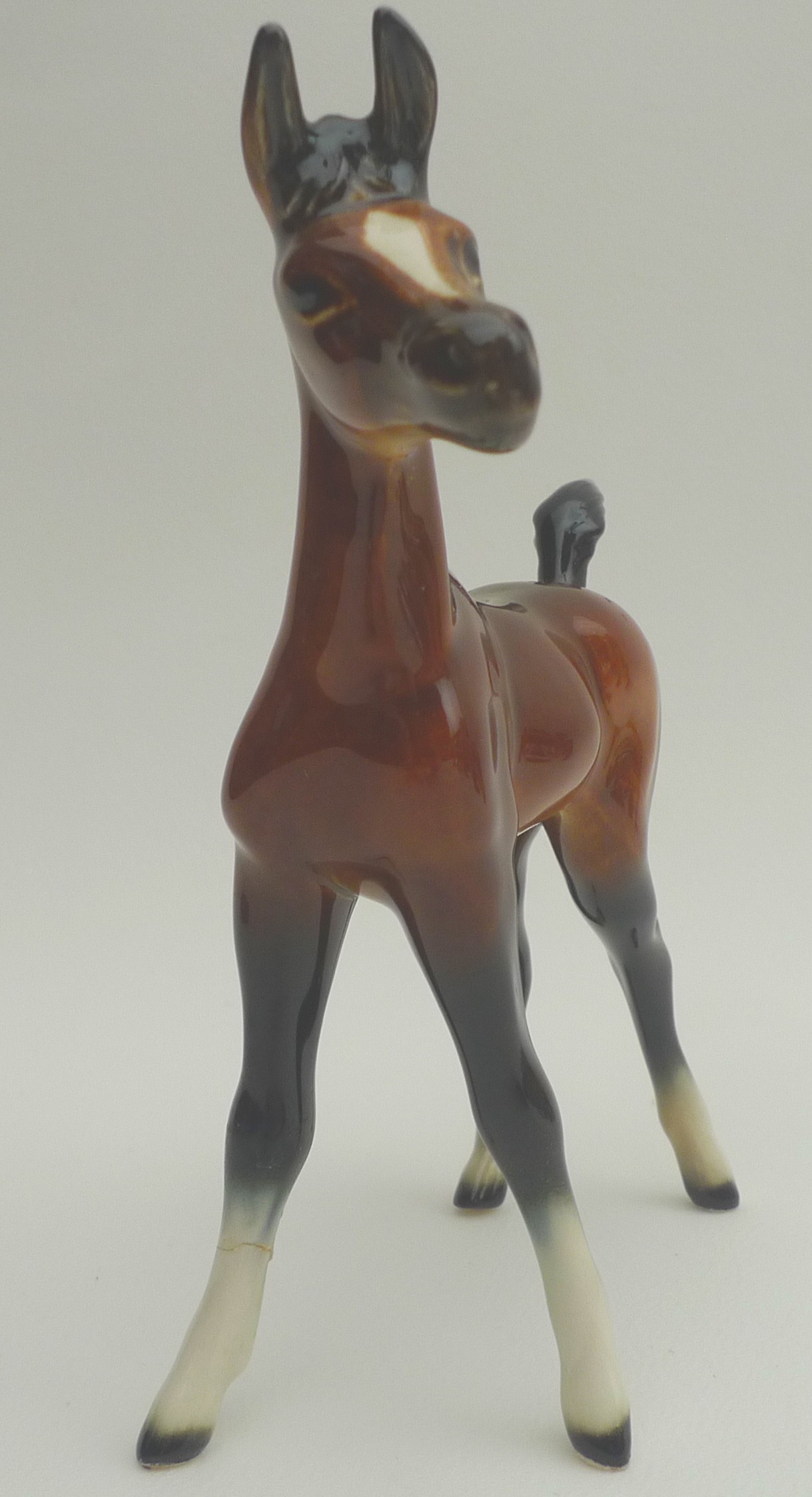 A collection of ceramic animal figurines, mostly German, including a Royal Dux elephant, 22cm by - Image 10 of 13