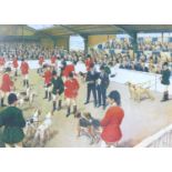 After Terence Cuneo (British, 1907-1996): a signed limited edition hunting interest print, titled to